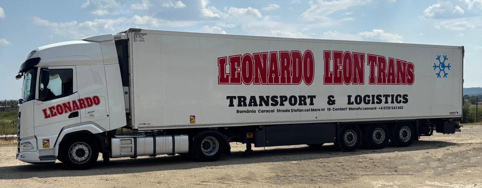 Ansamblu din flota noastra de transport pregatit pentru a pleca in urmatoarea destinatie